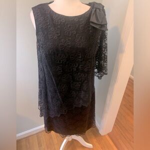 Carol Craig Vintage 60’s black lace dress, size 12